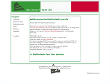 Tablet Screenshot of italienisch-test.de
